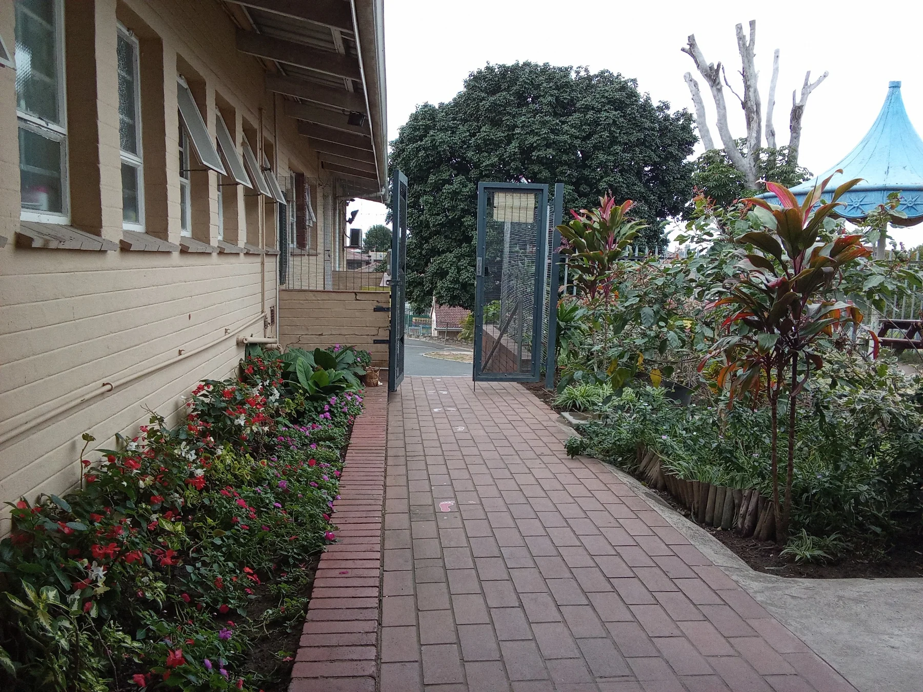 Garden walkway at St Thomas Home