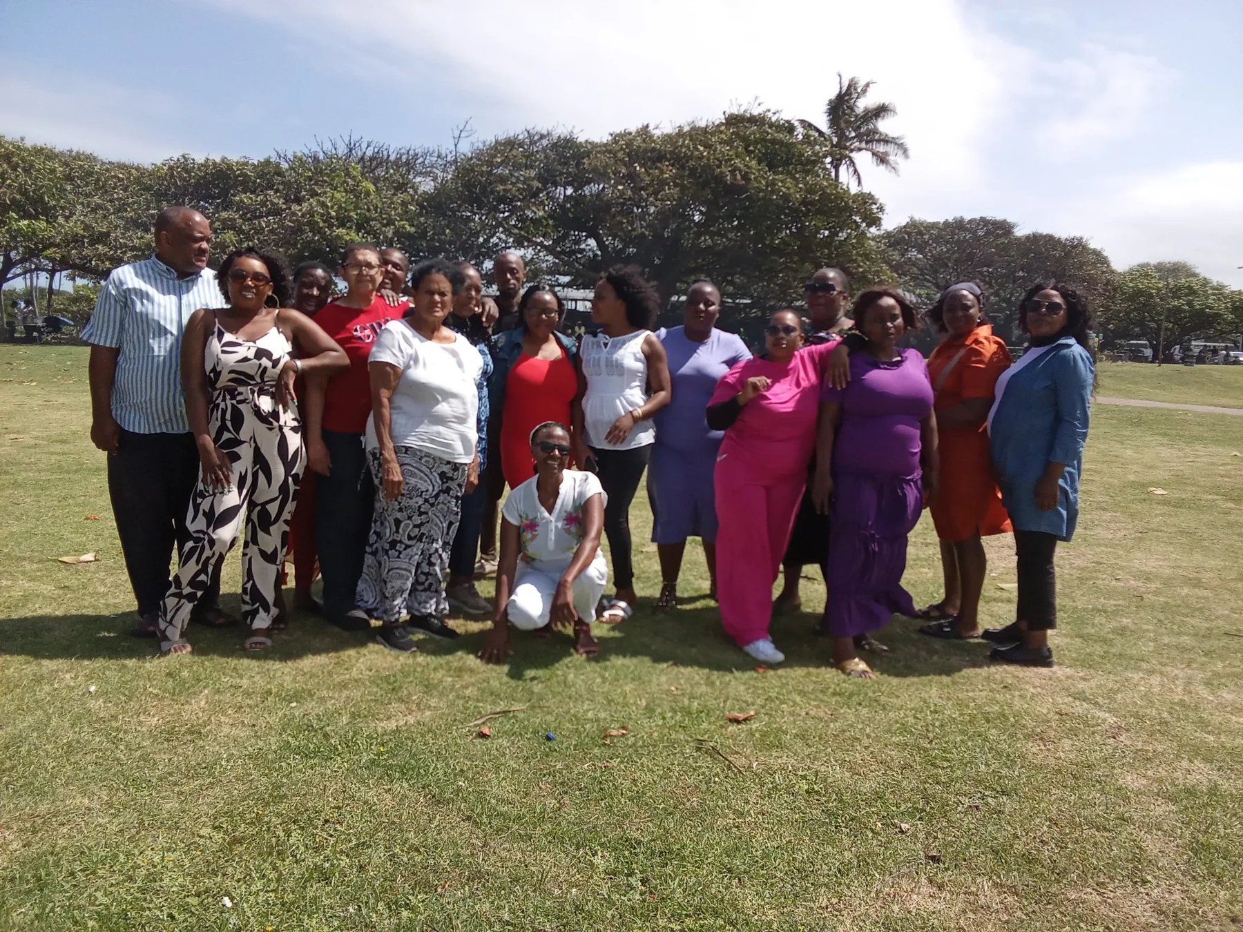 St Thomas team members outdoors