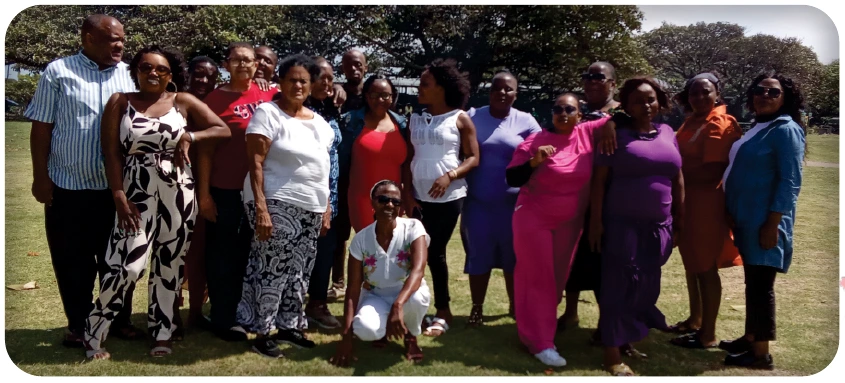 A gathering at the Home pictured with the Manager’s Report